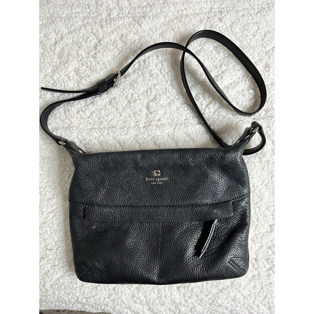 Kate Spade Black Pebbled Leather Handbag Crossbody